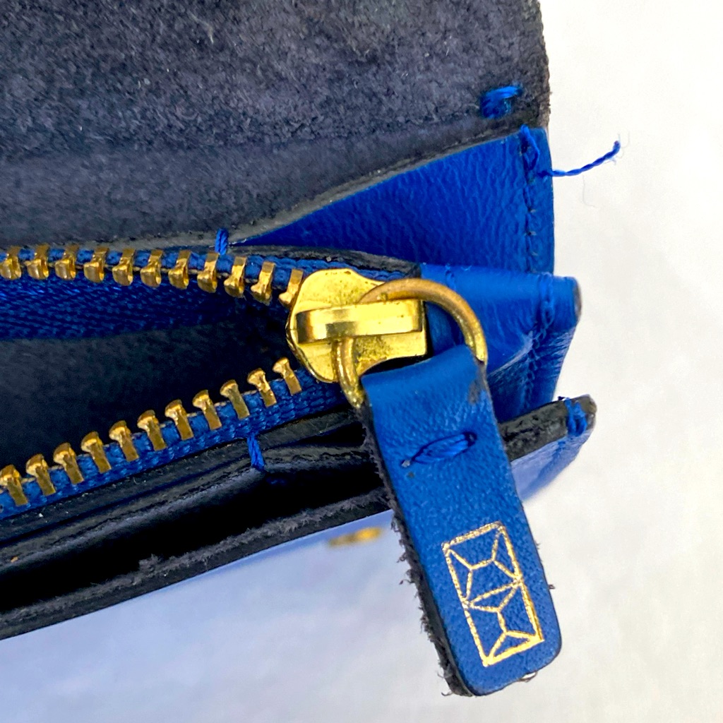 Minor History The Ledger Royal Blue Long Wallet 100% Leather Vgc — image 7 of 8